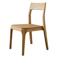Chaise de salle à manger empilable moderne en bois massif pour restaurant, vente en gros directe usine JP