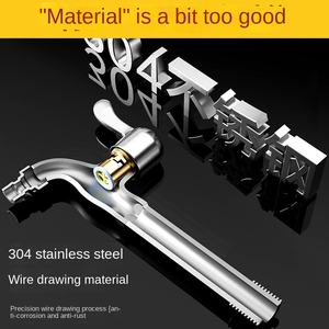 Robinet de jardin à long bec en acier inoxydable SUS304 G1/2, mural, à ouverture rapide, pour machine à laver, laverie extérieure et lavage de voiture - Product Image 3