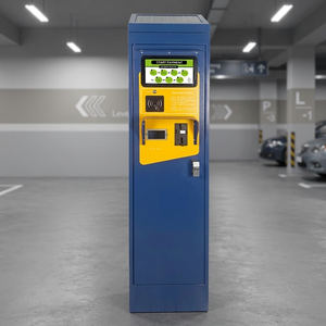 Horloge de stationnement électrique avec écran LCD bleu de 10 pouces et accepteur de pièces COMA CM902, modèle 110V/220V, communication RS485 TCP/IP, à vendre - Product Image 1