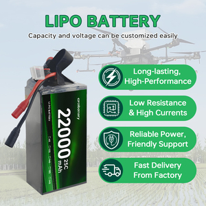 CEBATTERY 리포 드론 배터리 4S <span class=keywords><strong>6S</strong></span> 22000mAh 8S 12S 14S 15S 16S 64000mAh 22.2V 리포 배터리 FPV 드론 맞춤형 - Product Image 3