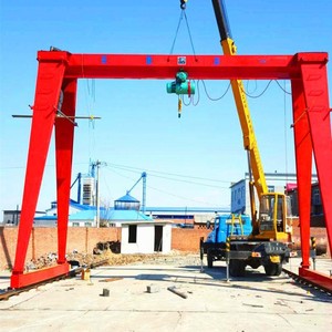 Heavy Duty Single Beam Hoist <b>Gantry</b> <b>Crane</b> 8 Ton Capacity for Industrial Seaside Use Featuring Core Bearing Gearbox Gear - Product Image 5