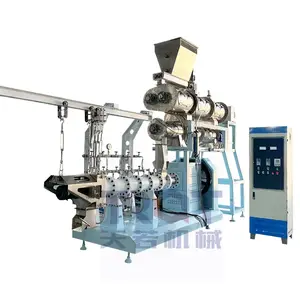 floating sinking fish Pet Feed Pellet Production Line Automatic Dog Food Processing Making Machine With Twin Screw Extruder