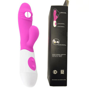 Baterai AAA tipe Pink ungu biru dua motor stimulasi Dildo Vibrator kelinci DI Dubai Arab Saudi - Product Image 3