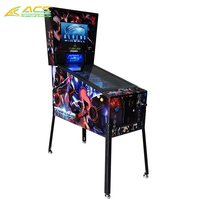 Machine de flipper virtuelle à monnayeur ACS à 2 écrans (32'', 43'', 49'') en métal avec prise en charge multilingue