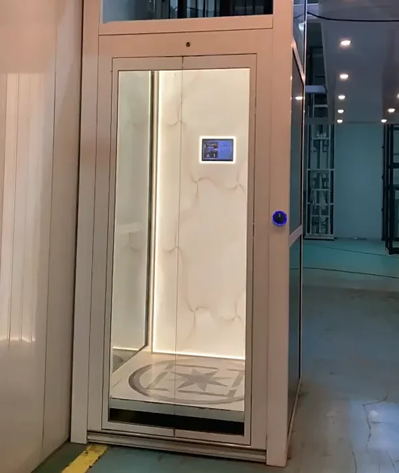 Маленький домашний лифт для дома и улицы, простой и бесшумный домашний двухэтажный и трехэтажный лифт для виллы, дуплексный просматривающий обзор