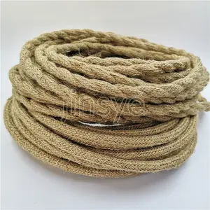 RTS Kabel Linen Kabel Kain Twisted Elektrik, 2 Core 0.75Mm/0.824Mm