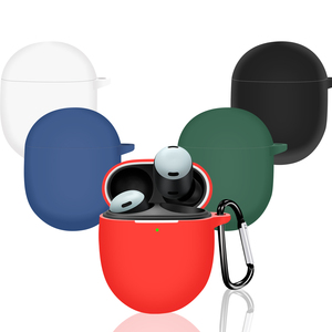2023 Offre Spéciale pour Google sans fil écouteur Silicone housse de protection pour Google <span class=keywords><strong>Pixel</strong></span> bourgeons Pro étui avec crochet - Product Image 1