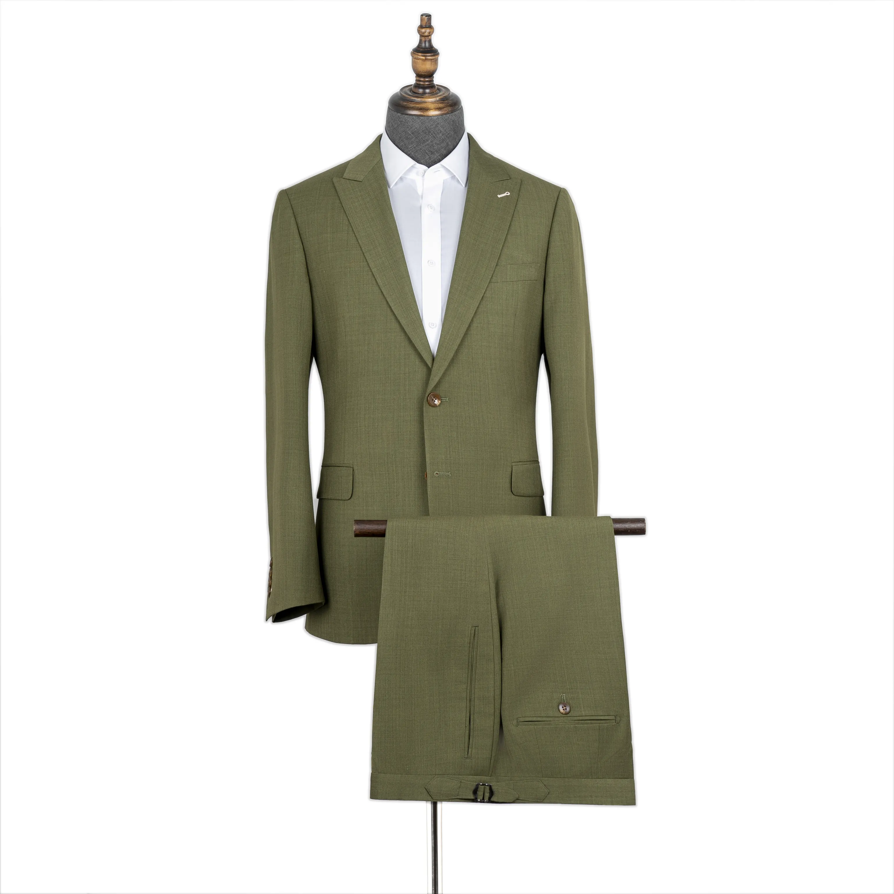2023 Hot Sale New Classic Casual Fashion Coat Dark Green Business Suit Blazer Jacket Suits For Men