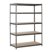 Étagère de stockage empilable en acier pour entrepôt, métal ouvert, 175 kg par niveau, 1800x900x400 mm, étagère à outils sans boulons / rivets, 1 pièce/niveau