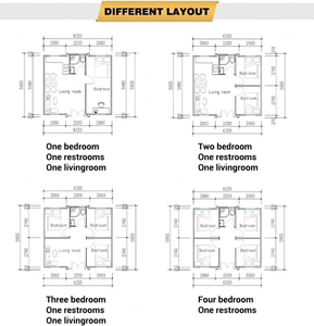 Easy Install Tiny <b>House</b> 20ft Expandable Container <b>House</b> with Bedroom Modern <b>Prefab</b> <b>House</b> - Product Image 6