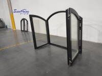 Shanghai Superhouse ventana fija arqueada de aluminio mercados chinos en línea