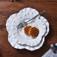 Ensemble d'assiettes et de bols en céramique blanche écologique, résistant aux rayures, facile à nettoyer, compatible four, congélateur, lave-vaisselle, micro-ondes, pour restaurant