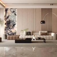 Panneau mural en PVC marbré BAIJAX, épaisseur 8 mm, impression numérique HD moderne, imperméable, revêtement UV, vente directe d'usine