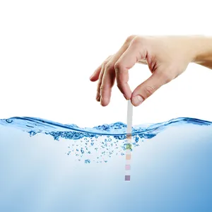 Strip uji kolam renang 5in 1 bebas klorin PH total alkalinitas kekerasan total asam sianurat