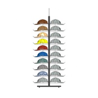 Présentoir Fanghua pour casquette de cowboy, étagère murale à lamelles pour magasin de détail, présentoir pour casquette de baseball