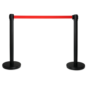 Stainless Steel Queue Stand Retractable <b>Belt</b> Barrier Stanchion for Crowd Management - Product Image 6