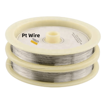 Alambre desnudo de termopar de alta temperatura con 99.99% de pureza, alambre de Pt-Rh tipo S/B/R, alambre de platino y rodio, alambre de resistencia de platino