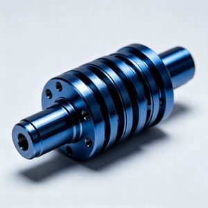 Unión Rotatoria de Aluminio Anodizado de Doble Color, Mecanizado CNC Personalizado, Electroerosión por Hilo, Accesorios Hidráulicos Aeroespaciales, Piezas de Repuesto - Product Image 3