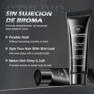 เจลจัดแต่งทรงผมสำหรับผู้ชาย,เจลทำความสะอาดเข้มข้นสำหรับผม48ชั่วโมงมีความยืดหยุ่นถือได้ดูคลาสสิกไม่มีเกล็ดแห้งหรือสารตกค้าง - Product Image 2
