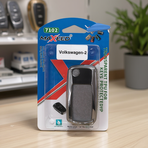 Protector de llave transparente de TPU Maxeed para Volkswagen, funda para llave de coche de 2 botones - Product Image 3