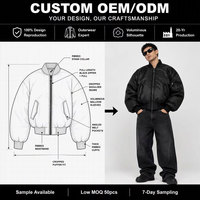 Blouson Bomber Streetwear Surdimensionné Personnalisé en Nylon Noir MA-1 pour Hommes – Fabricant OEM en Gros