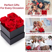 Konservierte Rose Muttertags- & Geburtstagsgeschenkbox 36x3x5 Zoll für Mama Freundin Ehefrau Oma