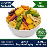 OEM Heerlijke en gezonde gevriesdroogde knapperige fruit- en groentesnack voor alle leeftijden Gedroogde groenten Gedroogd fruit