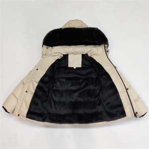 Dernières créations : <span class=keywords><strong>Doudoune</strong></span> matelassée beige imperméable à capuche zippée pour garçons, épaisse et chaude, pour l'hiver - Product Image 3