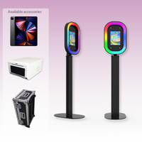 Nouvelle Machine Photobooth Légère 2026 avec Impression Instantanée et iPad, Valise de Transport et Autres Fournitures pour Location d'Événements