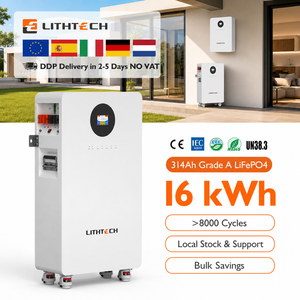 Batterie au lithium Lifepo4 LITHTECH de haute qualité, nouvelle énergie, garantie 10 ans, 5,12 kWh, 10 kWh, 15 kWh, stockage d'énergie domestique, Powerwall - Product Image 1