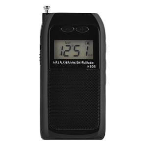 วิทยุ FM SW พร้อมเครื่องเล่น MP3จอแสดงผล LCD ลำโพงและหูฟังในตัวหลายย่านความถี่แบบพกพา - Product Image 3