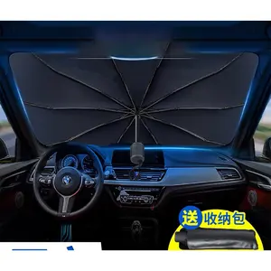 Uv Protection Sun Shade Windshield Portable Car Foldable Sunshades Umbrella For Windshields Of Various Car Models