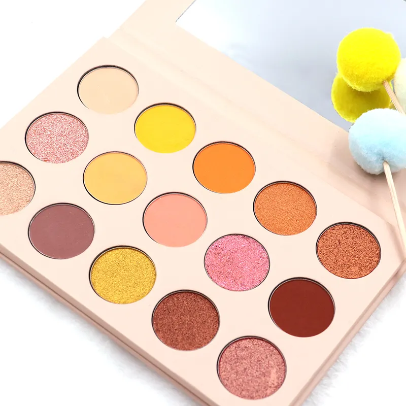 15 Colors Available Natural Mineral Private Label Makeup Cosmetics Glitter eyeshadow professional makeup