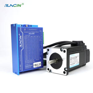 Runcin 2-фазный Nema 24 2 нм 283 унций в 90 мм с замкнутым контуром 6A комплект шагового драйвера шагового двигателя постоянного тока для станка с ЧПУ - Product Image 1