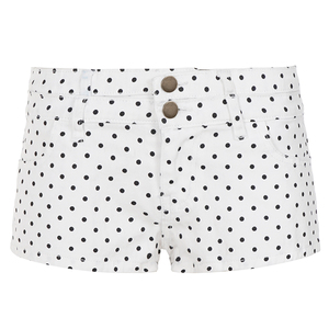 Shorts en jean taille basse Y2K à double couche – Shorts en jean à pois style grunge punk pour un look décontracté et urbain - Product Image 5