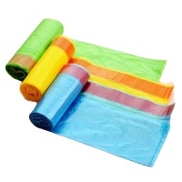Eco-Friendly Recyclable PE <b>Plastic</b> Trash Bag Custom Size Drawstring Closure-for Supermarket <b>Kitchen</b> Use Chinese Factory Price - Product Image 4