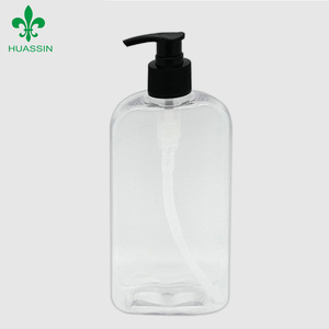 100ml 400ml 500ml 1000ml 빈 로션 PET 사각 플라스틱 샴푸 샤워젤 용기 - Product Image 2