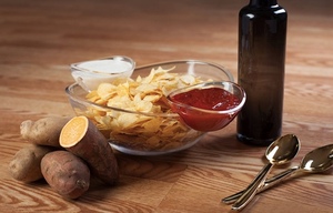 ZNK00013 Bol à mélanger en <span class=keywords><strong>plastique</strong></span> transparent pour économiser de l'espace avec 2 tasses à tremper détachables Croustilles à salade et bol à trempettes - Product Image 6