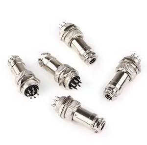 Luchtvaart Stekker Aansluiting Ronde Connector 8/9-Pin 16Mm GX16-8 GX16-9 Mannelijke En Vrouwelijke Paneel Metalen Connector Shenzhen Leverancier