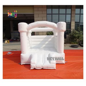 Mini thương mại lớp PVC nhà bị trả lại cho trẻ 6x6 8x8ft Trắng Bouncer lâu đài heyeasyuse <span class=keywords><strong>Inflatable</strong></span> Playhouse cho trẻ em vui vẻ - Product Image 6