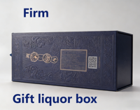 Caja de Regalo Ecológica de Alta Gama con Cierre Magnético y Relieve Profundo, Envase Rígido de Cartón para una Sola Botella de Whisky