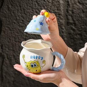 Tazza in Ceramica di <span class=keywords><strong>SpongeBob</strong></span> con Design del Cappello Magico, Tazza da Caffè per Ragazze - Product Image 5