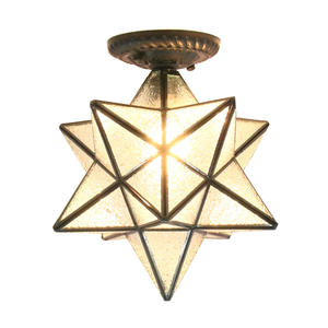 Plafonnier créatif nordique en forme d'étoile à cinq branches, design étoile, pour entrée, escalier, couloir, chambre à coucher, salle à manger, style américain - Product Image 5