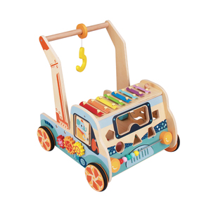 Passeggino in Legno Montessori per Bambini con 4 Ruote a Forma di Auto, Vendita all'Ingrosso - Product Image 2