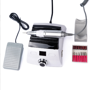 Torno de taladro de uñas eléctrico profesional, máquina de <span class=keywords><strong>manicura</strong></span> con pantalla LED de 65W con taladro de uñas de repuesto, herramienta de equipo de Arte de uñas - Product Image 6