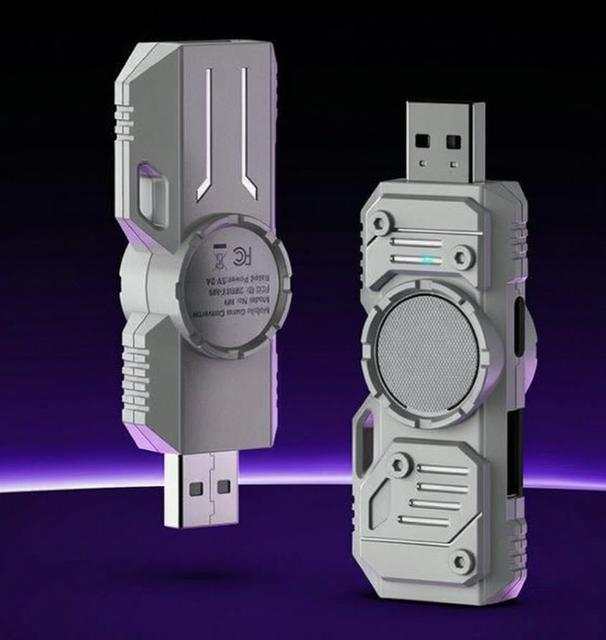 M9 Keyboard Mouse Converter Wired 1000Hz Polling Rate, BT Dual Connection for IOS & Android Gaming Devices