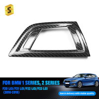 Shasha Fibre de carbone pour BMW F20 F21 F22 F23 LCI 2016 2017 2018 Accessoires intérieurs de tableau de bord de voiture, grille d'aération, conduite à droite