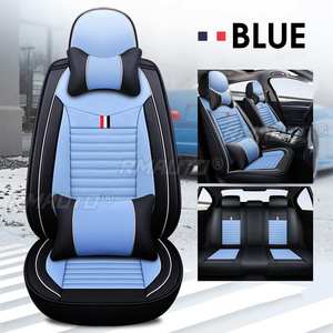 10 Fundas Universales de Asiento de Automóvil de Cuero PU, Protector de Asiento de Diseño Completo para la Mayoría de los Autos, Sedanes y SUVs - Product Image 1