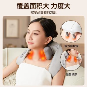 Neck Shoulder Massager Rechargeable Infrared Kneading Portable For Trapezius Muscle Relief - Product Image 3