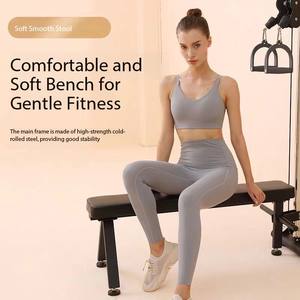 Nuovo Modello Multifunzione in Legno <span class=keywords><strong>e</strong></span> Acciaio Inox, Stazione a Parete con Funzione <span class=keywords><strong>Lat</strong></span> Pull <span class=keywords><strong>e</strong></span> Low Row, Doppia Puleggia Regolabile - Product Image 4